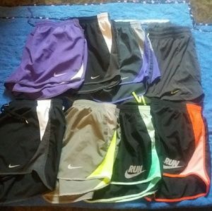 Bundle of 8 pair XL Nike Dry Fit shorts.